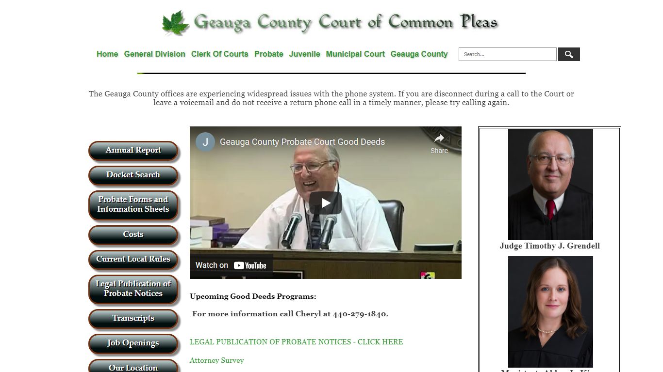 Geauga County Court of Common Pleas - Probate