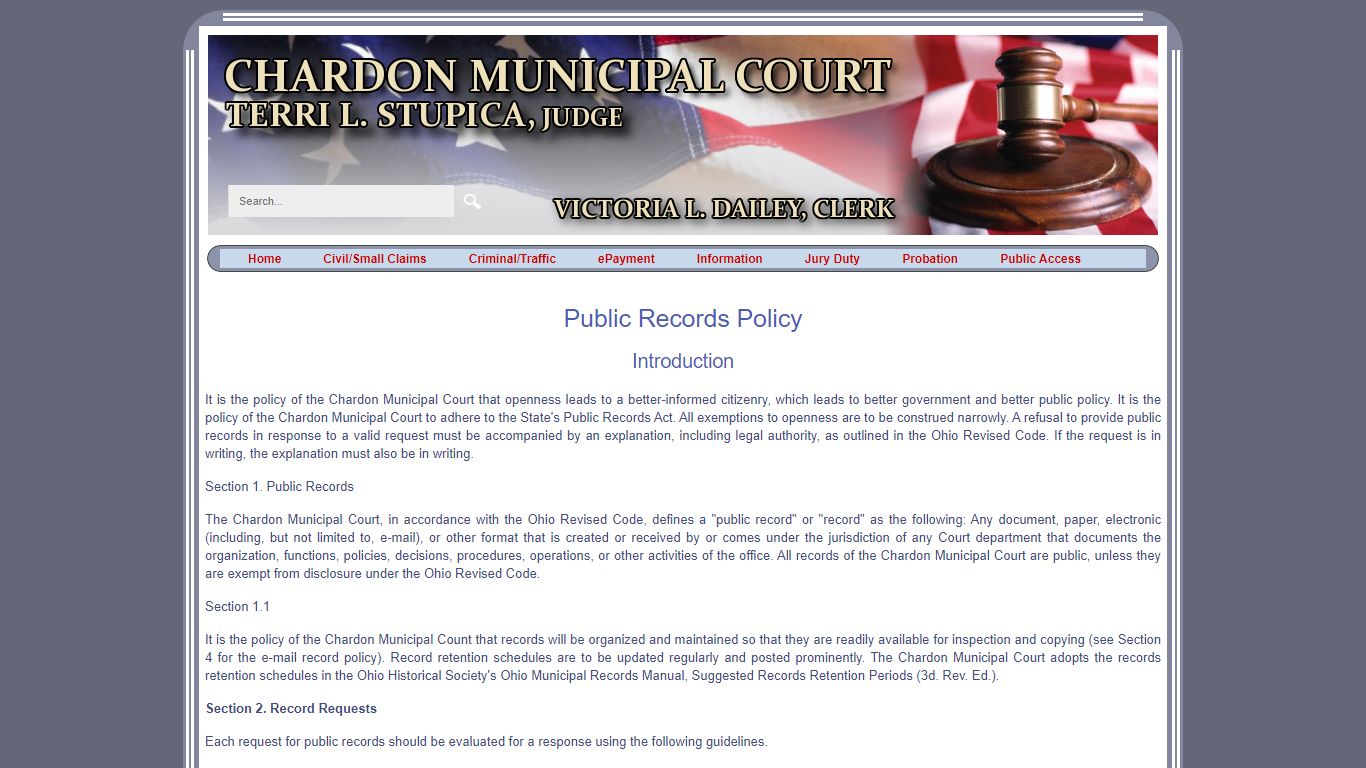 Public Records Policy - Geauga County, Ohio